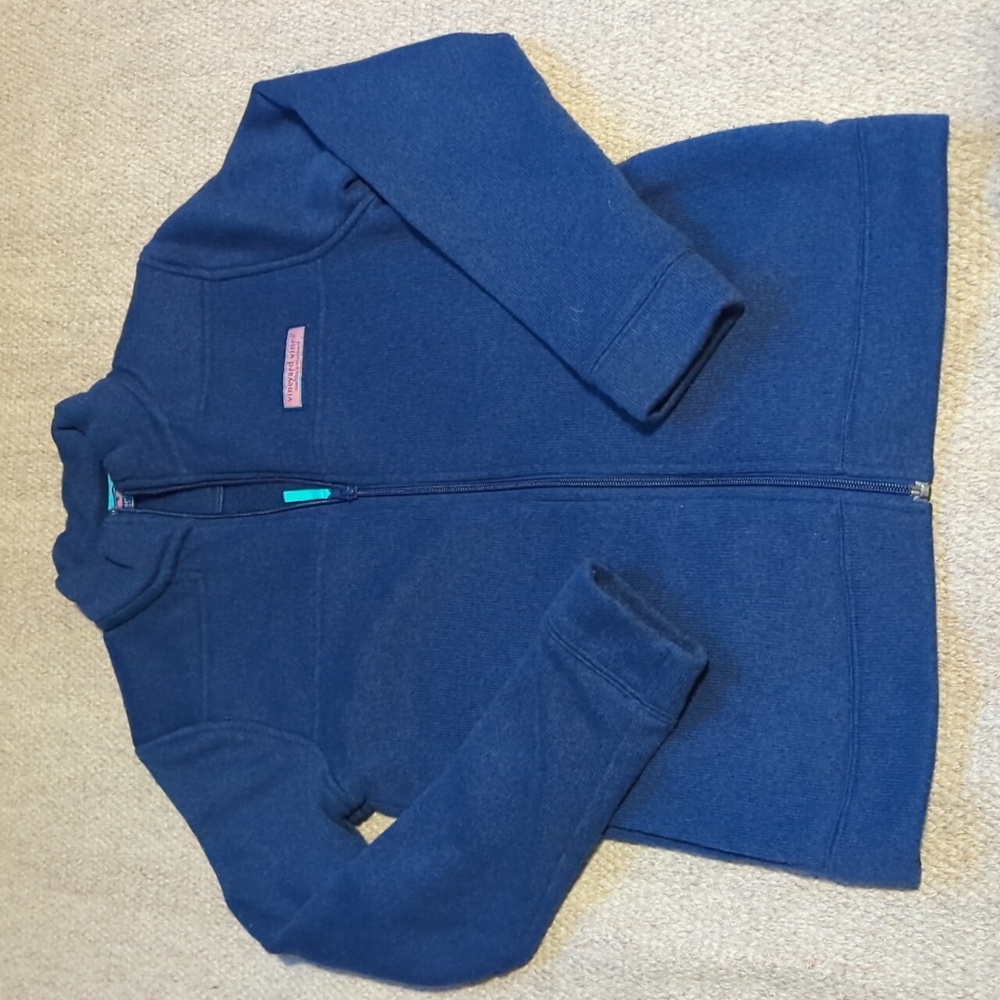 Youth Vineyard Vines fleece jacket full zip size Large (16)